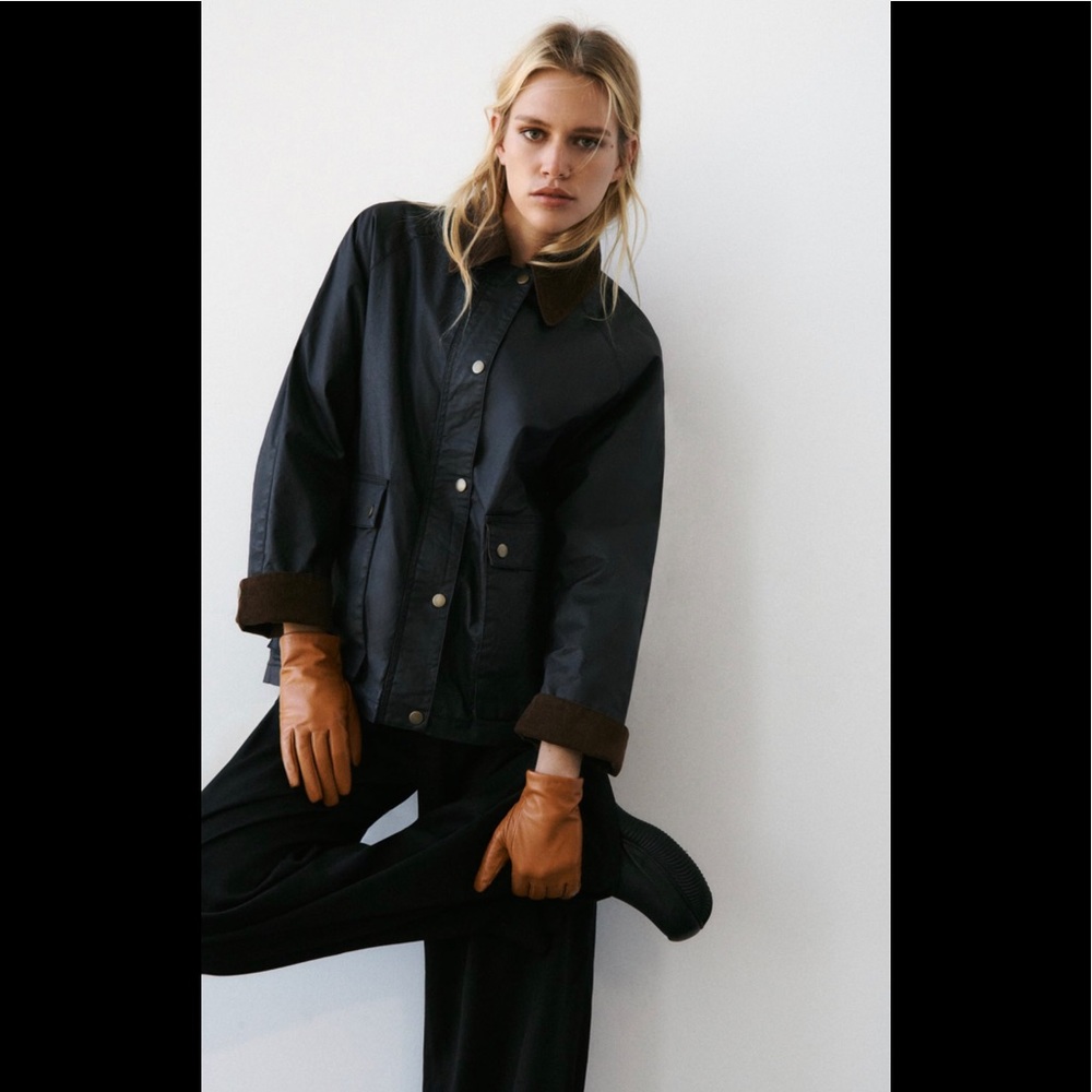 NWT ZARA LEATHER GLOVES